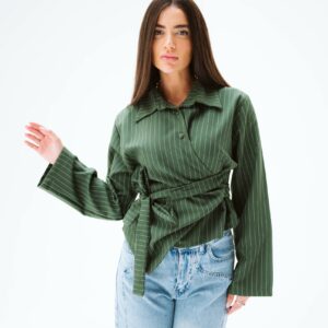 Striped Wrap Shirt